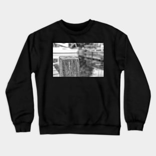 Wooden mooring post on the River Ant Crewneck Sweatshirt